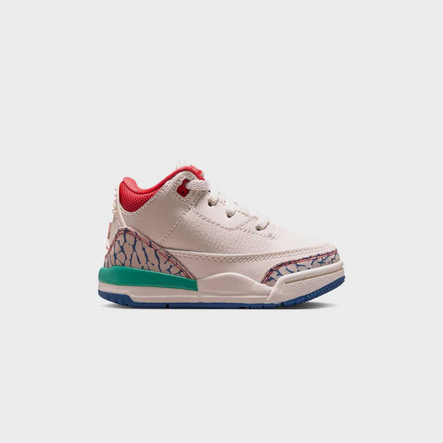 Jordan TD Jordan 3 Retro – Chalk / True Blue / Kinetic Green / Track Red