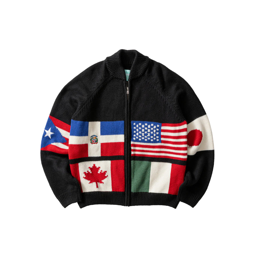 Brigade Mens Bandera Cowichan Knit Zip Sweater