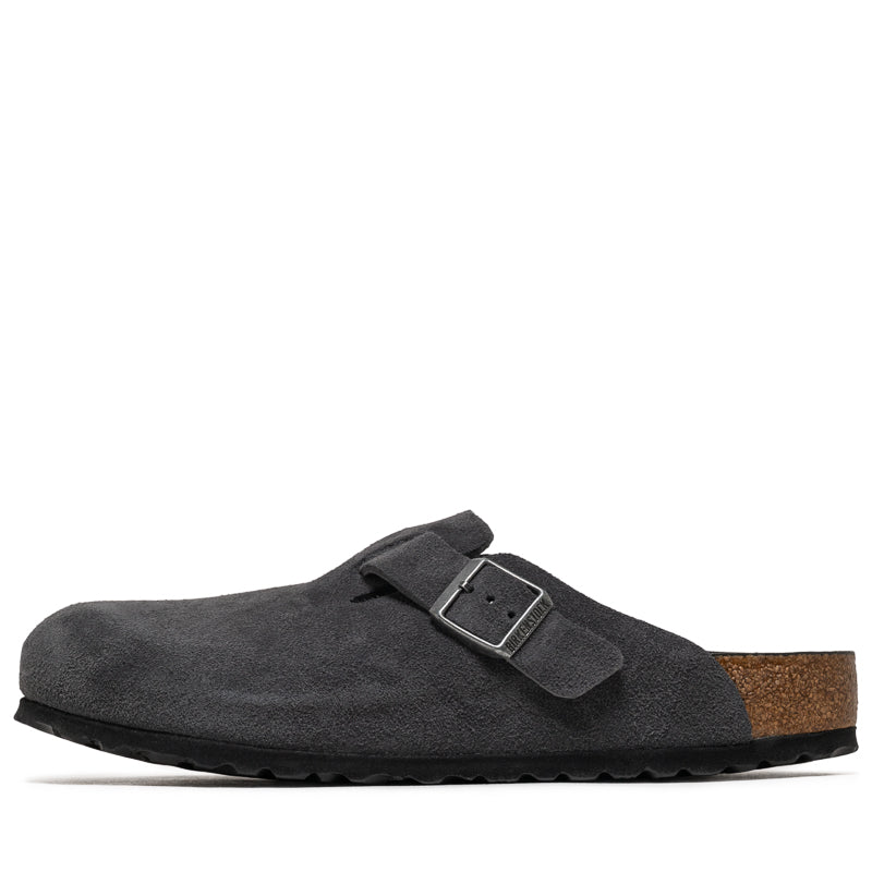 Birkenstock Boston Soft Footbed Suede – Charcoal