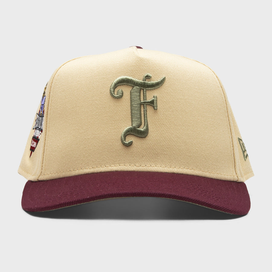 Feature x New Era 9FIFTY A-Frame Old English F Wynn - Vegas Gold/Maroon