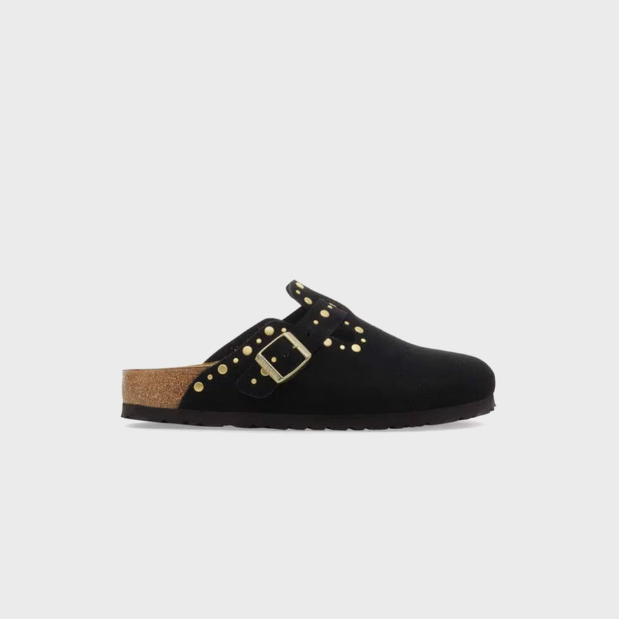 Birkenstock WMNS Boston Rivets – Black