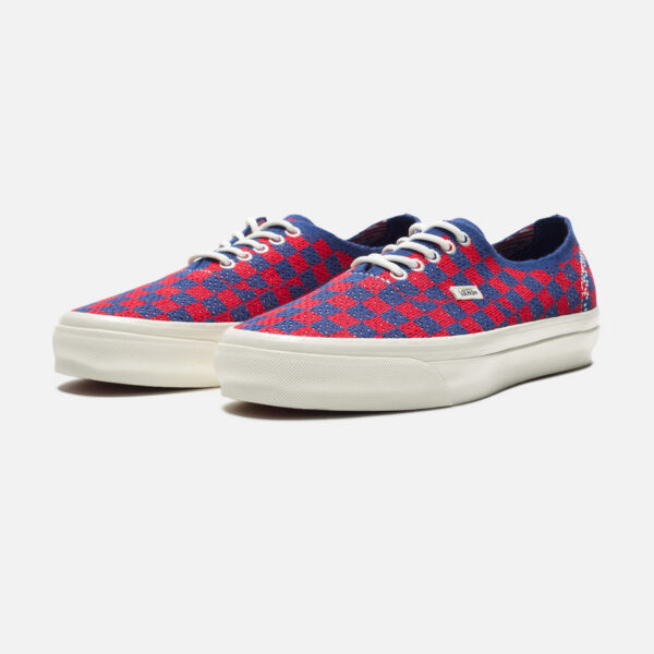 VANS PREMIUM AUTHENTIC 44 'PUNK KNIT' - RED/ BLUE