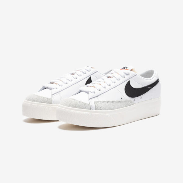 WOMEN’S BLAZER LOW PLATFORM – WHITE/ BLACK/ SAIL/ TEAMORANGE